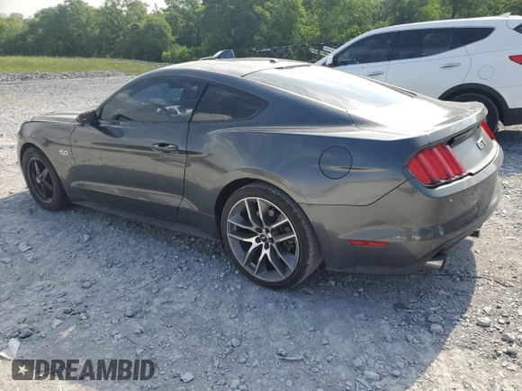 2015 Ford Mustang GT with VIN 1FA6P8CF3F5313422, listed as a Copart auction lot 55482785 with 145,883 mi miles and Salvage title. Bid and sale history available at DreamBid. Image 2.