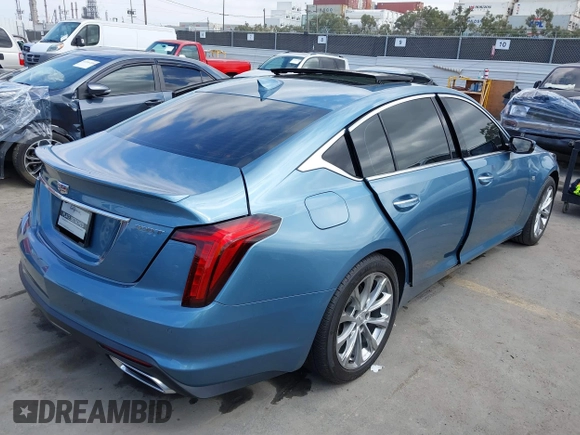 2024 Cadillac CT5 Premium Luxury z VIN 1G6DN5RK3R0110352, wystawiony jako IAAI lot #41885792 z przebiegiem 13 663 mil mil oraz . Historia ofert i sprzedaży dostępna na DreamBid. Obrazek 4.