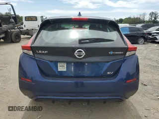 2020 Nissan LEAF SV with VIN 1N4AZ1CP7LC306789, listed as a Copart auction lot 57294585 with 55,326 mi miles and Salvage title. Bid and sale history available at DreamBid. Image 6.