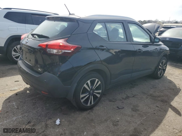 2020 Nissan Kicks SV with VIN 3N1CP5CV2LL528856, listed as a Copart auction lot 48059845 with 97,628 mi miles and Salvage Title. Bid and sale history available at carsss.com. Image 3.