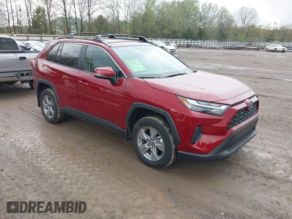 2023 Toyota RAV4 Hybrid XLE with VIN 4T3RWRFV0PU089720, listed as a IAAI auction lot 42016001 with 19,499 mi miles. Bid and sale history available at carsss.com. Image 1.