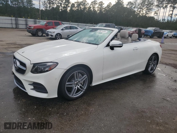 2018 Mercedes-Benz E-Class E 400 with VIN WDD1K6FB4JF051337, listed as a Copart auction lot 73521454 with 58,891 mi miles and Salvage Title. Bid and sale history available at carsss.com. Image 1.