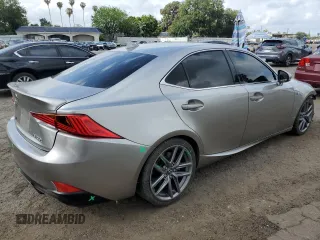 2017 Lexus IS 200t with VIN JTHBA1D26H5044010, listed as a Copart auction lot 54601235 with 59,258 mi miles and Salvage Title. Bid and sale history available at DreamBid. Image 3.