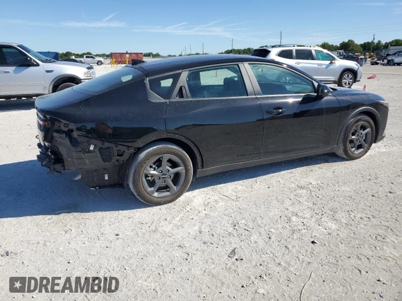 2025 Kia K4 LXS with VIN 3KPFT4DE8SE023101, listed as a Copart auction lot 49646635 with 2,015 mi miles and Salvage Title. Bid and sale history available at carsss.com. Image 3.