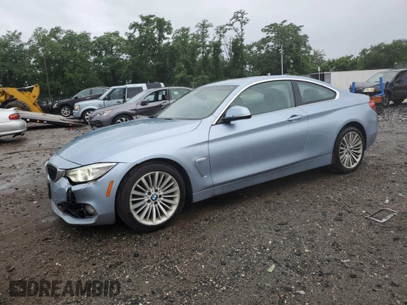 2014 BMW 4 Series 428i xDrive with VIN WBA3N9C59EF721686, listed as a Copart auction lot 63375275 with 192,314 mi miles and Clean title. Bid and sale history available at DreamBid. Image 1.