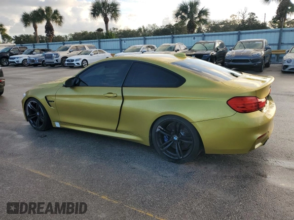 2015 BMW M4 with VIN WBS3R9C52FK332834, listed as a Copart auction lot 78004284 with 33,996 mi miles and Non Repairable. Bid and sale history available at carsss.com. Image 2.