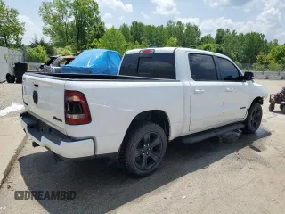 2021 Ram 1500 Big Horn with VIN 1C6SRFFT4MN585412, listed as a Copart auction lot 59391405 with 68,878 mi miles and Salvage title. Bid and sale history available at DreamBid. Image 3.
