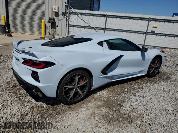 2021 Chevrolet Corvette 1LT with VIN 1G1YA2D47M5106990, listed as a Copart auction lot 46452494 with 12,665 mi miles and Salvage Title. Bid and sale history available at carsss.com. Image 3.
