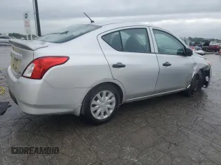 2015 Nissan Versa SV with VIN 3N1CN7AP5FL807681, listed as a Copart auction lot 53857695 with 124,508 mi miles and Salvage Title. Bid and sale history available at carsss.com. Image 3.