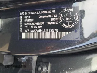 2018 Porsche Macan with VIN WP1AA2A54JLB12578, listed as a Copart auction lot 60217104 with 20,663 mi miles and Salvage title. Bid and sale history available at DreamBid. Image 14.