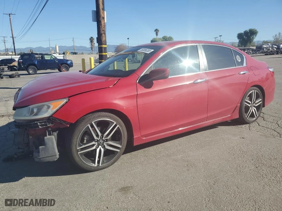 2017 Honda Accord Sedan Sport with VIN 1HGCR2F53HA000664, listed as a Copart auction lot 50086355 with 118,503 mi miles and Salvage Title. Bid and sale history available at carsss.com. Image 1.