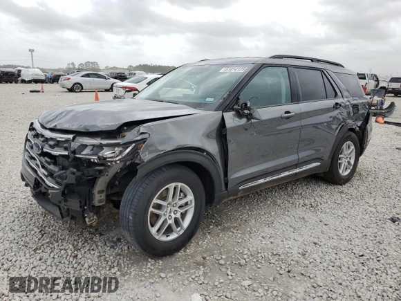 2025 Ford Explorer Active with VIN 1FMUK7DH2SGA28019, listed as a Copart auction lot 51814125 with 637 mi miles and Salvage Title. Bid and sale history available at carsss.com. Image 1.