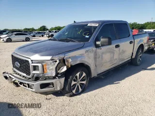 2020 Ford F-150 XL with VIN 1FTEW1C57LKE70956, listed as a Copart auction lot 50637584 with 101,108 mi miles and Salvage Title. Bid and sale history available at carsss.com. Image 1.