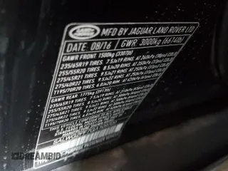 2016 Land Rover Range Rover Sport SE с VIN SALWG2PF7GA109709, выставлен на аукционе Copart как лот 52718425 с пробегом 53 534 миль миль и Чистый • Clean title. История ставок и продаж доступна на DreamBid. Изображение 12.