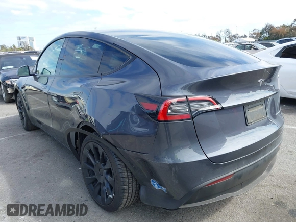 2021 Tesla Model Y Long Range with VIN 5YJYGDEE6MF209034, listed as a IAAI auction lot 41896238 with 53,401 mi miles. Bid and sale history available at carsss.com. Image 3.