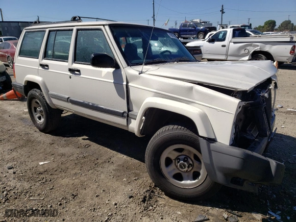 1999 Jeep Cherokee Sport with VIN 1J4FT68S9XL627003, listed as a Copart auction lot 49478595 with 320,444 mi miles and Salvage Title. Bid and sale history available at carsss.com. Image 4.