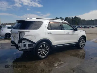 2016 Ford Explorer Platinum with VIN 1FM5K8HT9GGA74334, listed as a Copart auction lot 46242485 with 118,728 mi miles and Salvage Title. Bid and sale history available at DreamBid. Image 3.