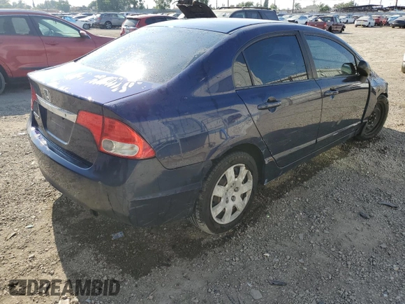 2009 Honda Civic LX z VIN 19XFA16579E010397, wystawiony jako Copart lot #60695885 z przebiegiem 262 130 mil mil oraz Czysty tytuł • Clean title. Historia ofert i sprzedaży dostępna na DreamBid. Obrazek 3.