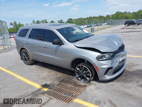 2021 Dodge Durango SXT with VIN 1C4RDHAG7MC825107, listed as a IAAI auction lot 42066202 with 141,367 mi miles and . Bid and sale history available at DreamBid. Image 1.