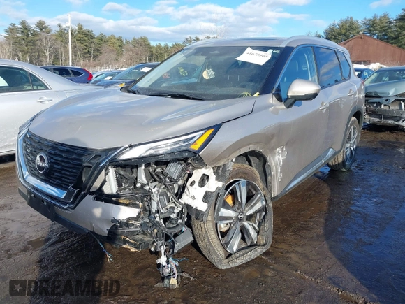 2022 Nissan Rogue Platinum with VIN JN8BT3DD6NW275718, listed as a IAAI auction lot 41675565 with 37,648 mi miles and . Bid and sale history available at DreamBid. Image 18.