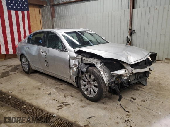 2009 Hyundai Genesis with VIN KMHGC46E99U043642, listed as a Copart auction lot 43167365 with 114,860 mi miles and Salvage Title. Bid and sale history available at DreamBid. Image 4.