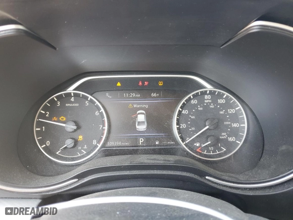 2017 Nissan Maxima SV with VIN 1N4AA6AP2HC434274, listed as a Copart auction lot 48554065 with 109,394 mi miles and Salvage Title. Bid and sale history available at carsss.com. Image 9.
