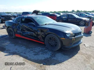 2014 Chevrolet Camaro LT z VIN 2G1FB1E35E9173127, wystawiony jako IAAI lot #42346340 z przebiegiem 120 996 mil mil oraz . Historia ofert i sprzedaży dostępna na DreamBid. Obrazek 1.
