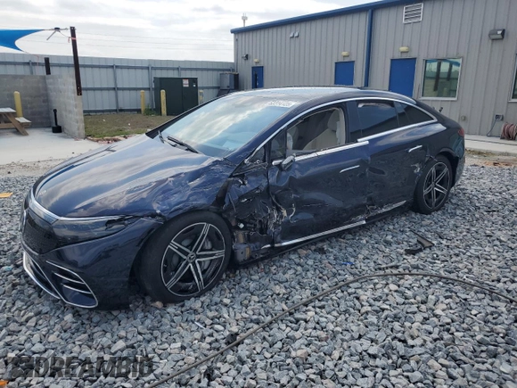 2022 Mercedes-Benz EQS 580 z VIN W1KCG4EB1NA021781, wystawiony jako Copart lot #53314125 z przebiegiem 22 867 mil mil oraz Nie do naprawy. Historia ofert i sprzedaży dostępna na DreamBid. Obrazek 1.