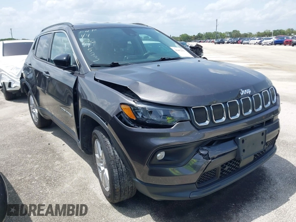 2022 Jeep Compass Latitude с VIN 3C4NJDBB1NT164523, выставлен на аукционе IAAI как лот 42452927 с пробегом 38 764 миль миль и . История ставок и продаж доступна на DreamBid. Изображение 1.