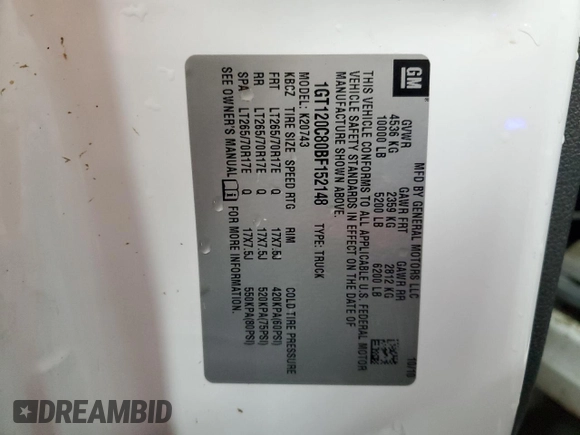 2011 GMC Sierra 2500HD SLE z VIN 1GT120C80BF152148, wystawiony jako Copart lot #75764754 z przebiegiem 193 798 mil mil oraz Szkoda całkowita • Salvage title. Historia ofert i sprzedaży dostępna na DreamBid. Obrazek 12.