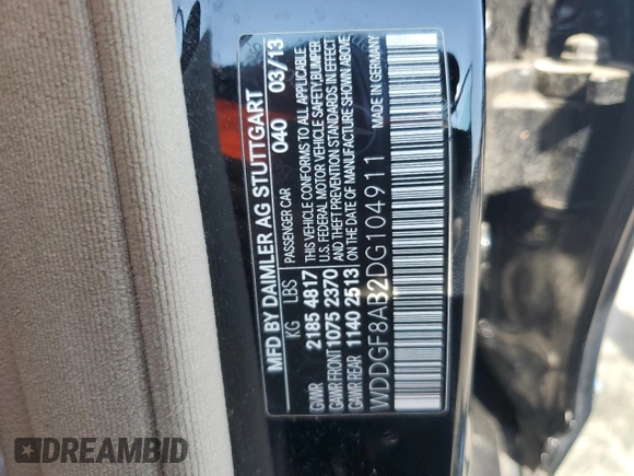 2013 Mercedes-Benz C 300 Sport z VIN WDDGF8AB2DG104911, wystawiony jako Copart lot #71530664 z przebiegiem 125 565 mil mil oraz Szkoda całkowita • Salvage title. Historia ofert i sprzedaży dostępna na DreamBid. Obrazek 13.