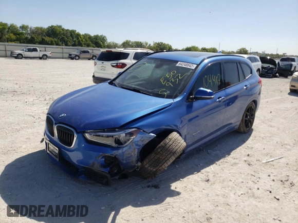 2016 BMW X1 xDrive28i with VIN WBXHT3C30G5E50932, listed as a Copart auction lot 64248842 with 104,417 mi miles. Bid and sale history available at carsss.com. Image 2.