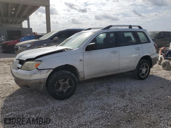 2006 Mitsubishi Outlander LS with VIN JA4LX31F96U012351, listed as a Copart auction lot 50934165 with 150,372 mi miles and Salvage Title. Bid and sale history available at carsss.com. Image 1.