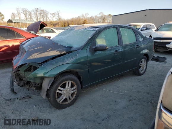 2001 Ford Focus SE with VIN 1FAFP34P91W367045, listed as a Copart auction lot 47340195 with 194,728 mi miles and Salvage Title. Bid and sale history available at carsss.com. Image 1.