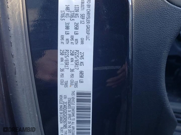 2013 Dodge Grand Caravan R/T with VIN 2C4RDGEGXDR567905, listed as a Copart auction lot 82143894 with 161,857 mi miles and Salvage Title. Bid and sale history available at carsss.com. Image 13.