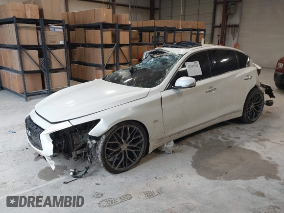 2018 Infiniti Q50 Sport z VIN JN1EV7AP5JM352872, wystawiony jako IAAI lot #42107252 z przebiegiem 81 889 mil mil oraz . Historia ofert i sprzedaży dostępna na DreamBid. Obrazek 18.