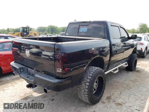 2013 Ram 1500 Sport с VIN 1C6RR7MT0DS722905, выставлен на аукционе Copart как лот 56303593 с пробегом 206 262 миль миль и Списание • Salvage title. История ставок и продаж доступна на DreamBid. Изображение 3.