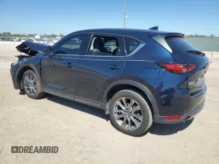 2021 Mazda CX-5 Signature with VIN JM3KFBEYXM0453766, listed as a Copart auction lot 45902795 with 26,066 mi miles and Salvage Title. Bid and sale history available at carsss.com. Image 2.