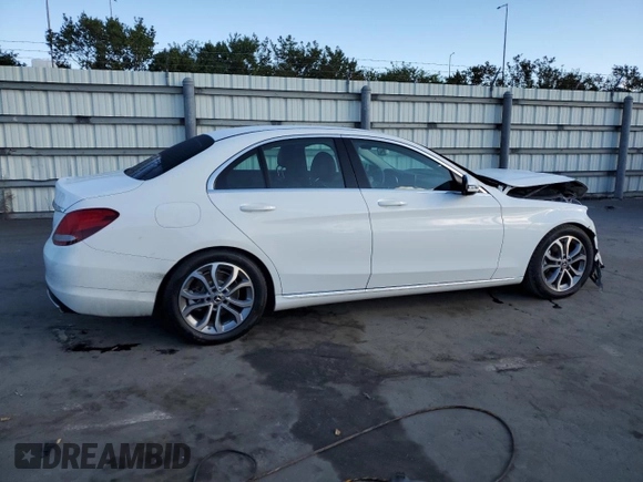 2017 Mercedes-Benz C C 300 with VIN 55SWF4JBXHU231791, listed as a Copart auction lot 44500945 with 108,324 mi miles and Salvage Title. Bid and sale history available at carsss.com. Image 3.