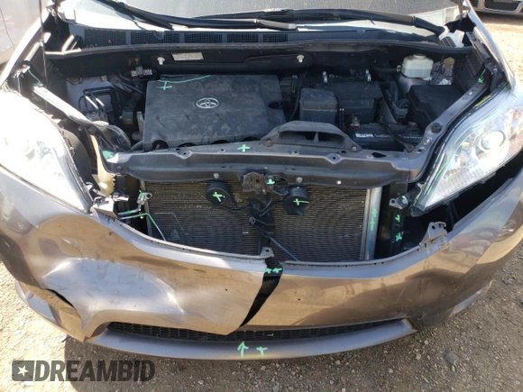 2013 Toyota Sienna XLE with VIN 5TDDK3DC1DS056128, listed as a Copart auction lot 65143524 with 64,132 mi miles and Salvage title. Bid and sale history available at DreamBid. Image 12.