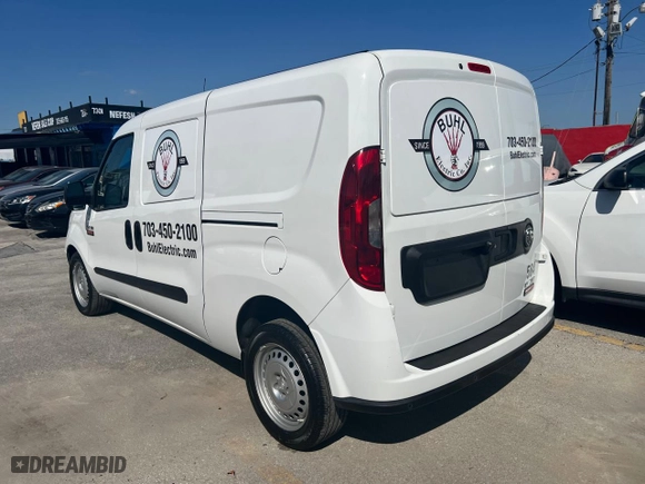 2022 Ram ProMaster City Cargo Van Tradesman with VIN ZFBHRFAB3N6X61690, listed as a Copart auction lot 49189255 with 8,677 mi miles and Salvage Title. Bid and sale history available at carsss.com. Image 3.