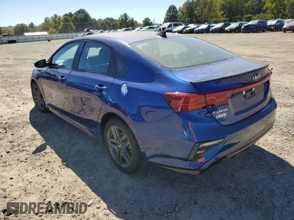 2021 Kia Forte GT-Line with VIN 3KPF34AD9ME359659, listed as a Copart auction lot 61551812 with 9,781 mi miles and Salvage title. Bid and sale history available at DreamBid. Image 3.