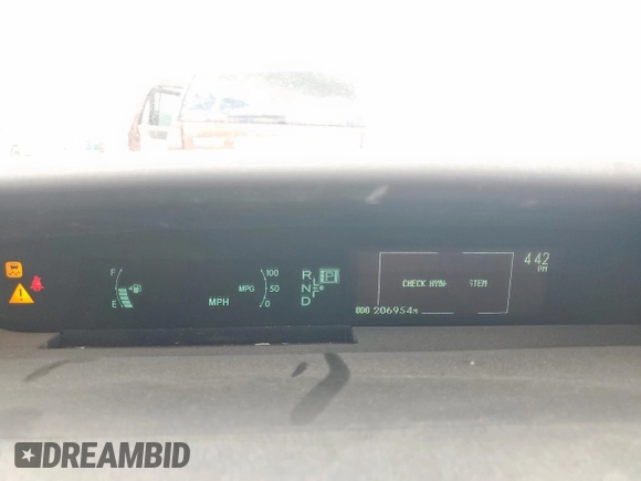 2011 Toyota Prius I with VIN JTDKN3DU6B5351526, listed as a Copart auction lot 54422435 with 206,954 mi miles and Salvage Title. Bid and sale history available at DreamBid. Image 9.