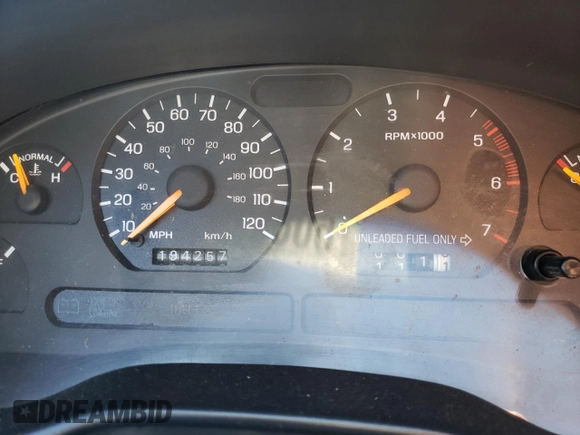 1996 Ford Mustang with VIN 1FALP4045TF220891, listed as a Copart auction lot 60832954 with 194,257 mi miles and Salvage Title. Bid and sale history available at carsss.com. Image 9.