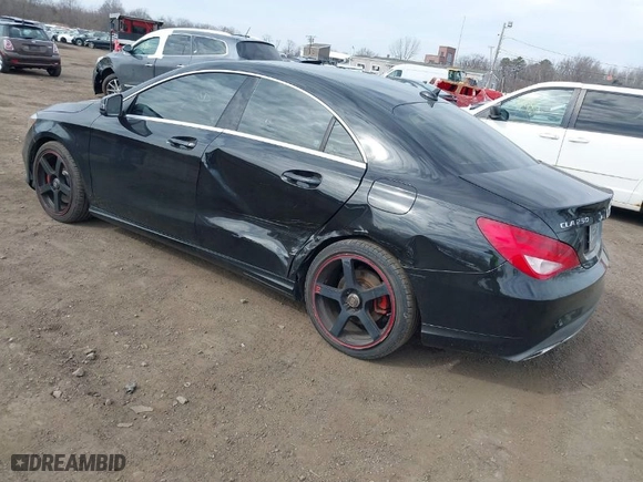 2018 Mercedes-Benz CLA with VIN WDDSJ4GB8JN605978, listed as a IAAI auction lot 41664999 with 59,527 mi miles. Bid and sale history available at carsss.com. Image 3.