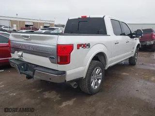 2018 Ford F-150 XL with VIN 1FTFW1E14JFE67744, listed as a IAAI auction lot 41525025 with 107,606 mi miles. Bid and sale history available at carsss.com. Image 4.
