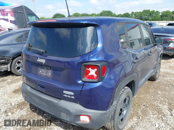 2018 Jeep Renegade Upland with VIN ZACCJBAB6JPH00767, listed as a IAAI auction lot 42142884 with 88,039 mi miles and . Bid and sale history available at DreamBid. Image 4.