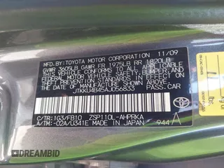 2010 Scion xD z VIN JTKKU4B45AJ056833, wystawiony jako IAAI lot #42450316 z przebiegiem 273 828 mil mil oraz . Historia ofert i sprzedaży dostępna na DreamBid. Obrazek 9.