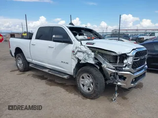 2022 Ram 2500 Big Horn with VIN 3C6UR5DJ4NG119915, listed as a IAAI auction lot 42206890 with 77,269 mi miles and . Bid and sale history available at DreamBid. Image 1.