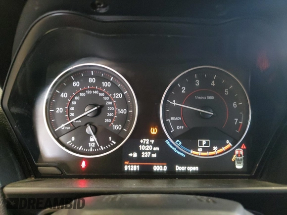 2017 BMW 2 Series M240i xDrive with VIN WBA2L3C30HV667900, listed as a Copart auction lot 62483595 with 91,281 mi miles and Salvage title. Bid and sale history available at DreamBid. Image 9.